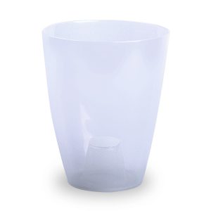Okrugla saksija za orhideju Ø13,5 od savitljive plastike – providna