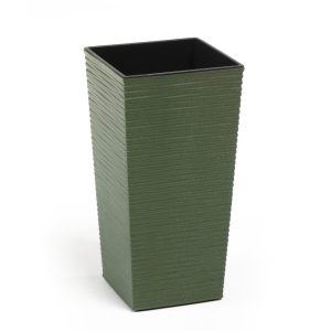 Visoka cetvrtasta saksija „Izguzvana“ LUX - zelena