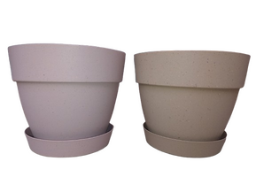 Okrugla saksija "Kika" sa podmetacem